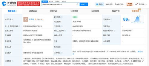 成都高投成立集成電路新公司，注冊資本8000萬，專注信息系統(tǒng)集成服務(wù)